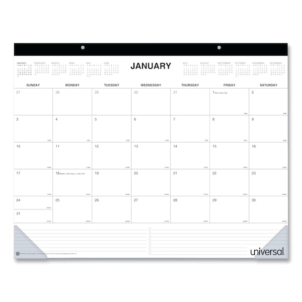 Universal Desk Pad Calendar, 22 x 17, 2021 71002 Zoro